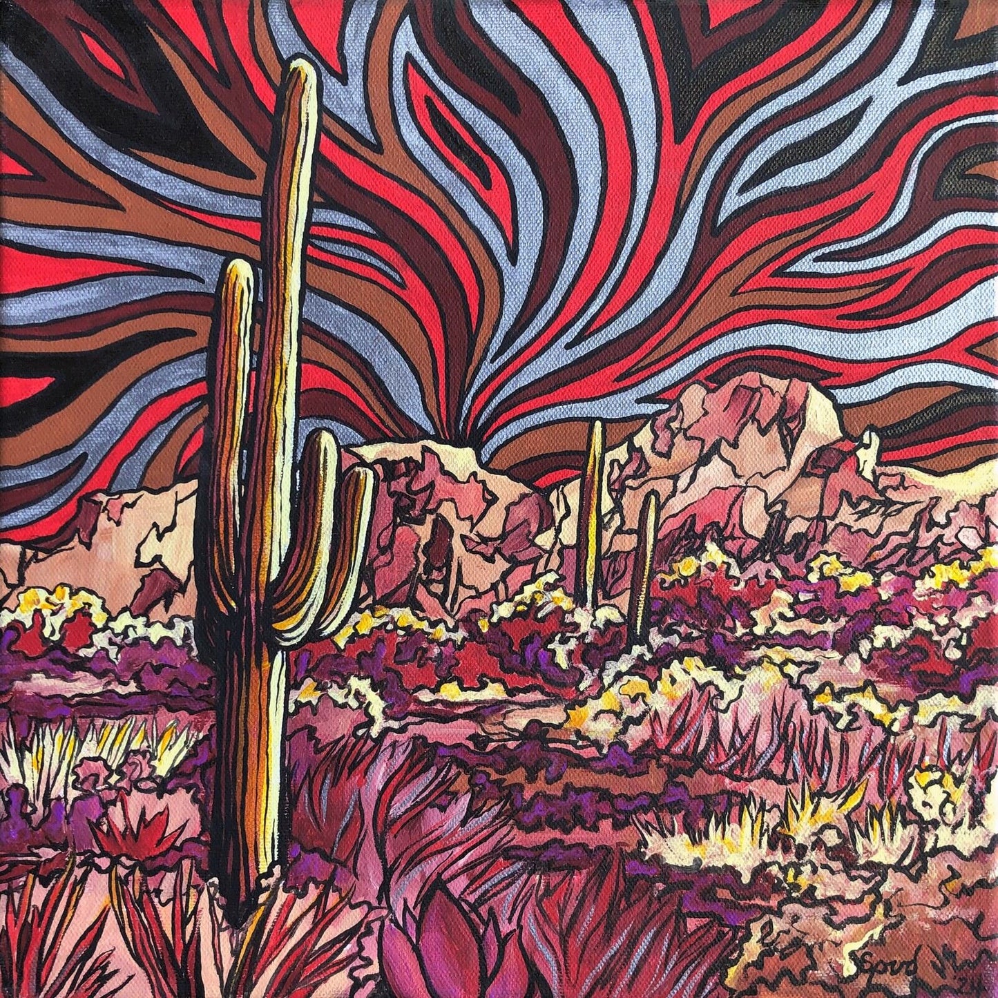 Original Acrylic Painting- Superstition