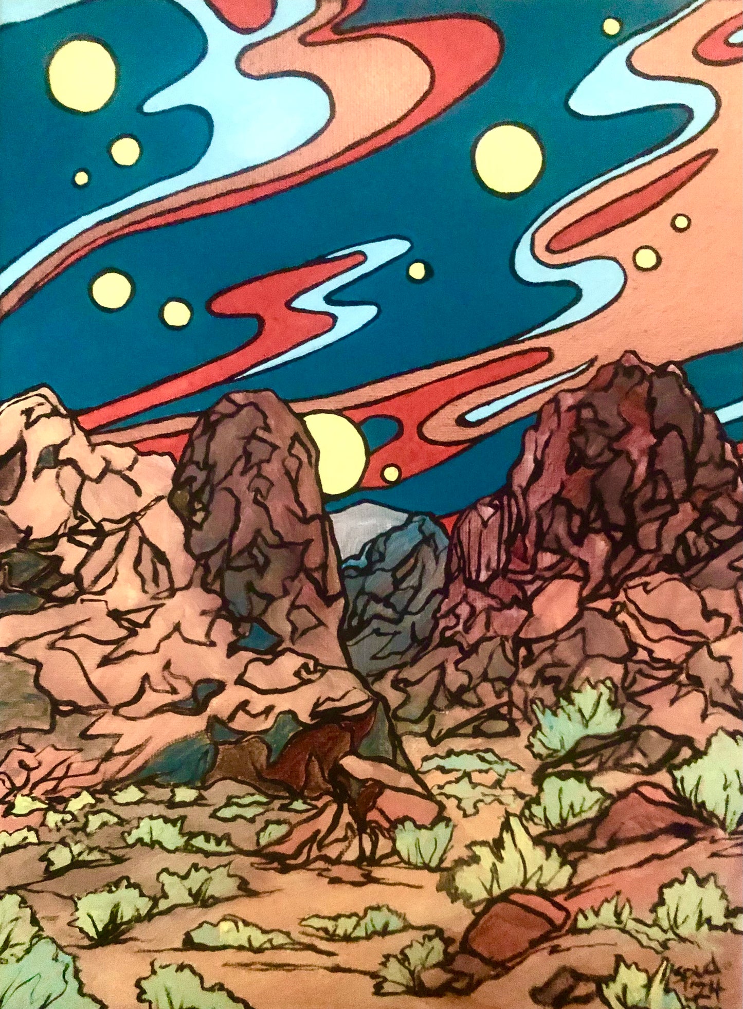 Canyon of Fire Giclee Print