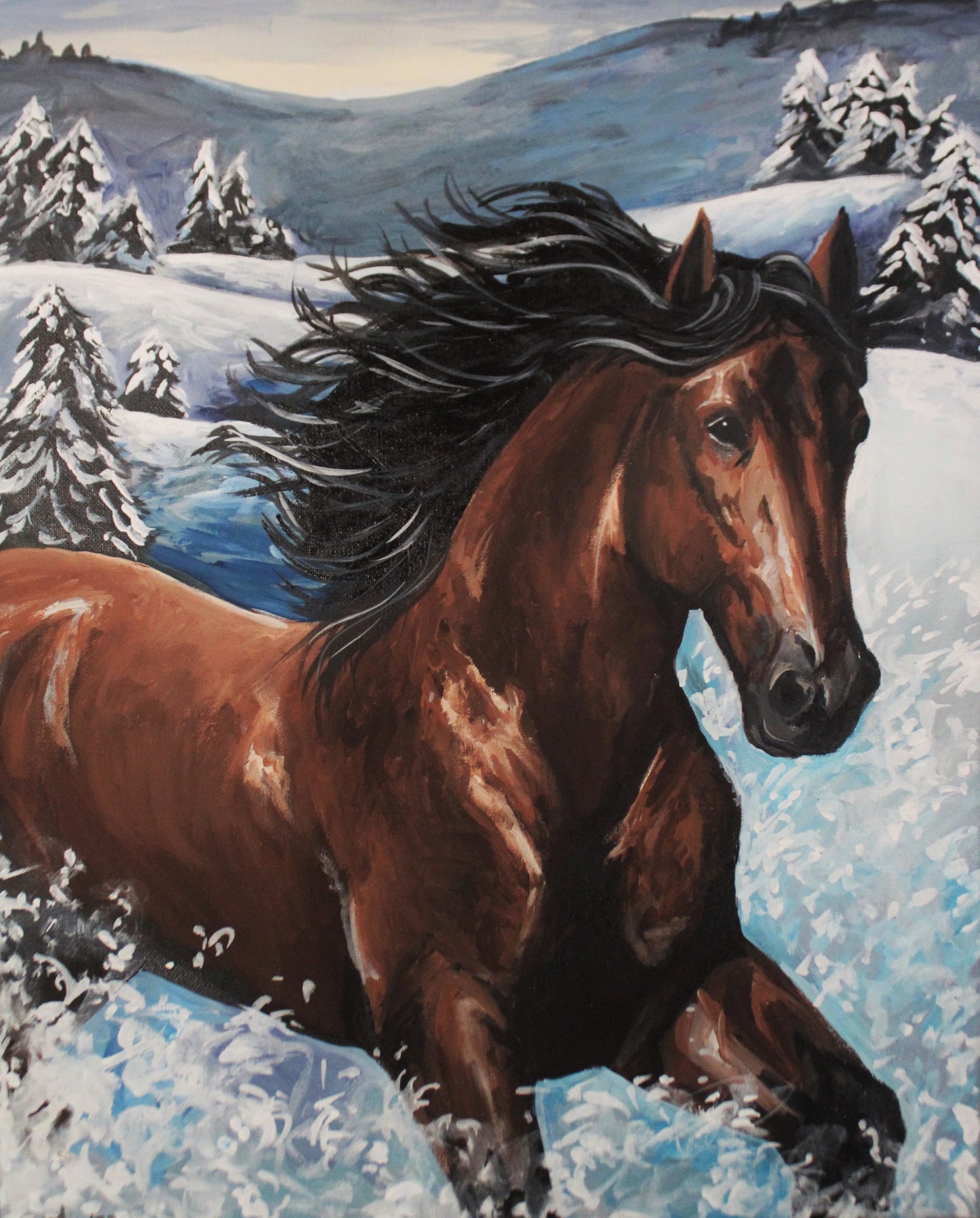 In A Blizzard She Was Lost Giclee Prints