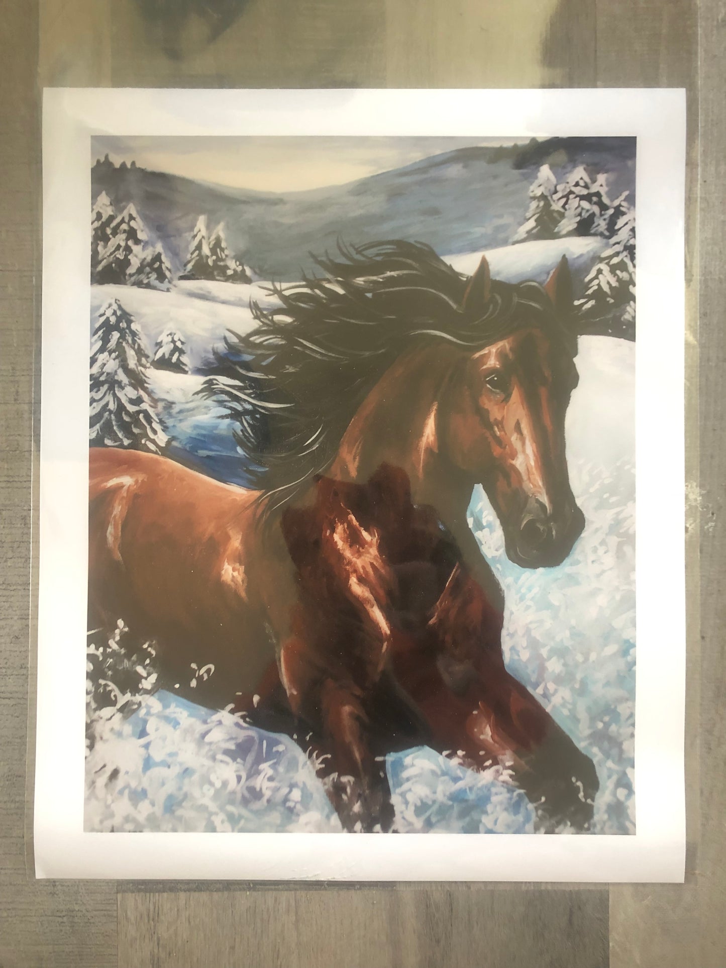 In A Blizzard She Was Lost Giclee Prints